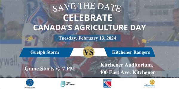 Ontario Pork Partners with the Kitchener Rangers to Restock Food Bank Shelves