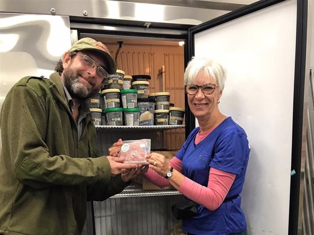 Friends of the Foodbank, Ontario pork donation