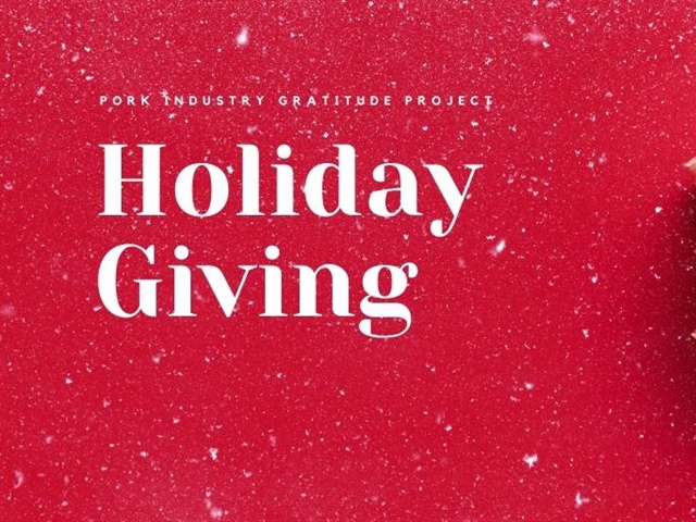 Local pork associations support food giving close to home