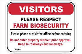 Farm Biosecurity Sign